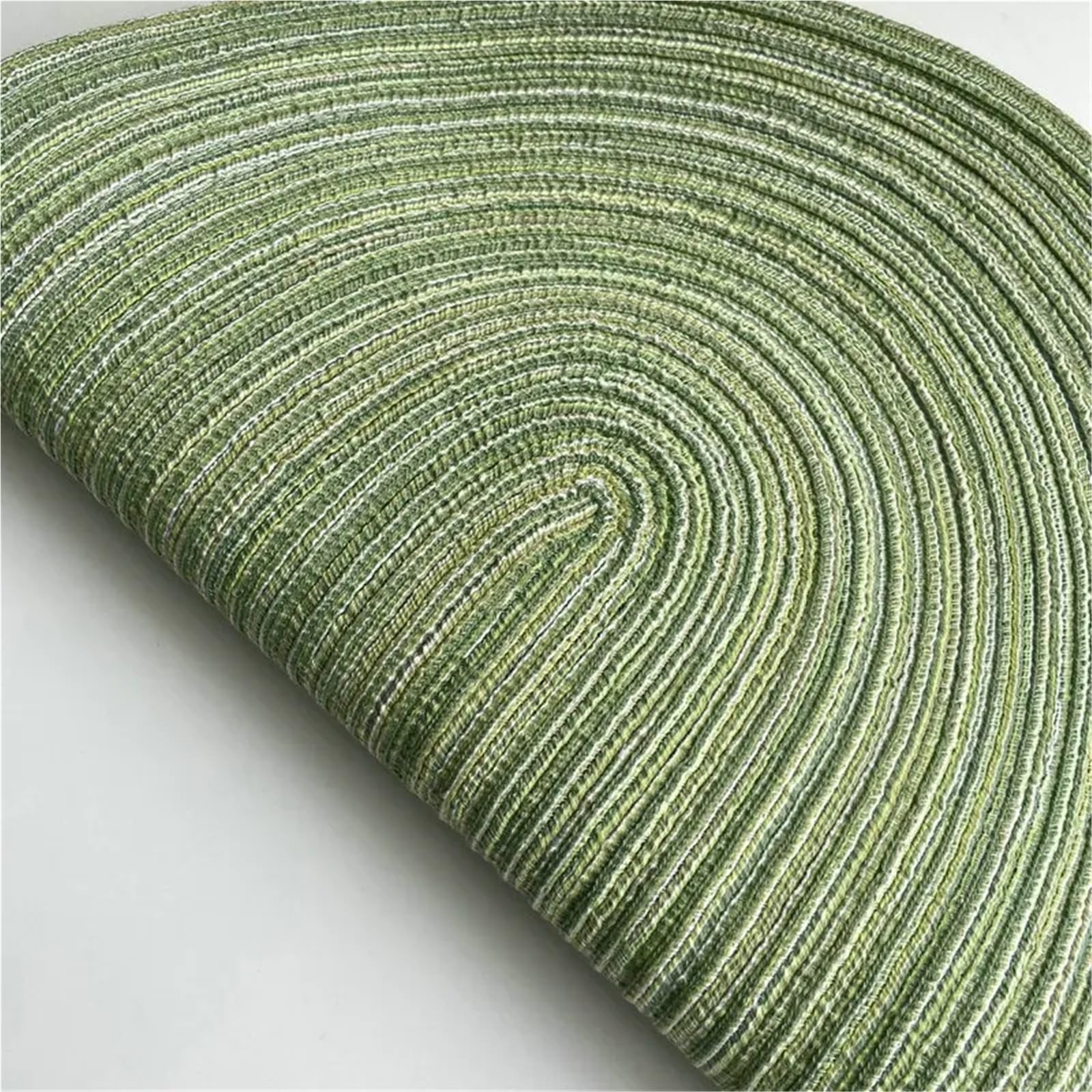 Tejido Salvamanteles 1/4/6 Uds. Manteles Individuales Trenzados Verdes ovalados Grandes de 35x50cm, manteles Individuales for Mesa Regalo, tapete for mesas Comedor