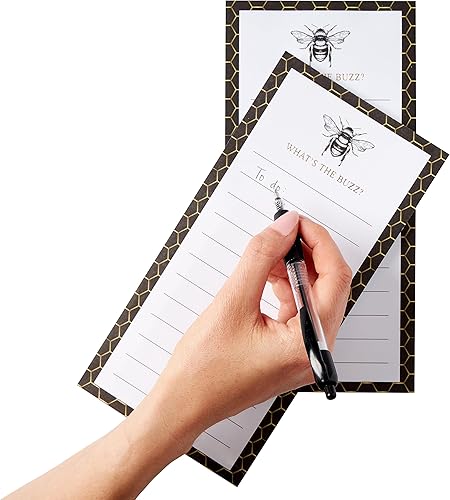 Miniatura 6 de C.R. Gibson Bloc magnético de lista de notas de Honeycomb Hive 'What's The Buzz' (CM1-25361)