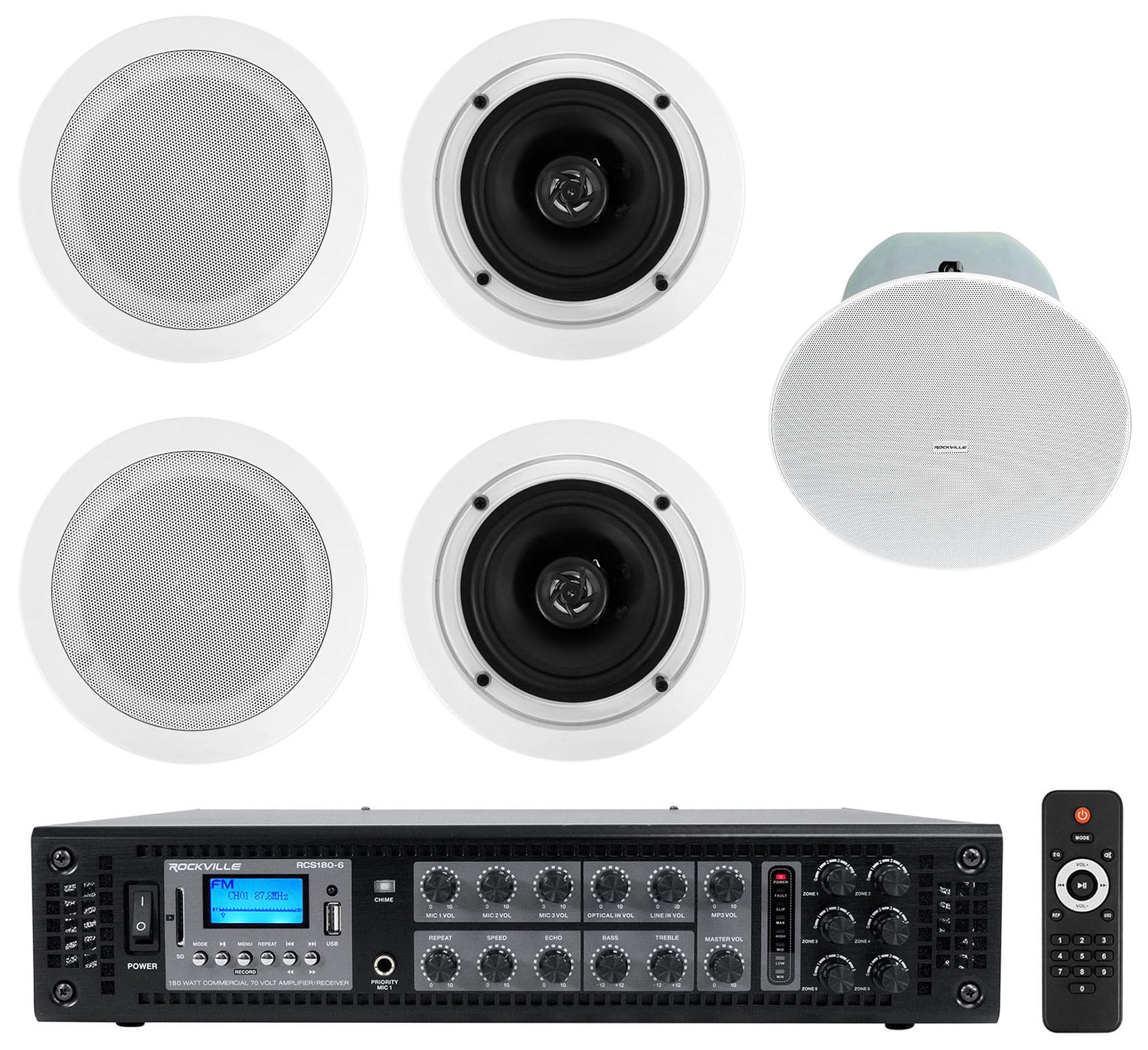 Rockville (4) CC525T White 5.25