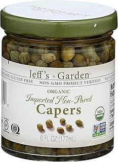 Jeff's Garden Organic Imported Non Pareil Capers, 6 oz