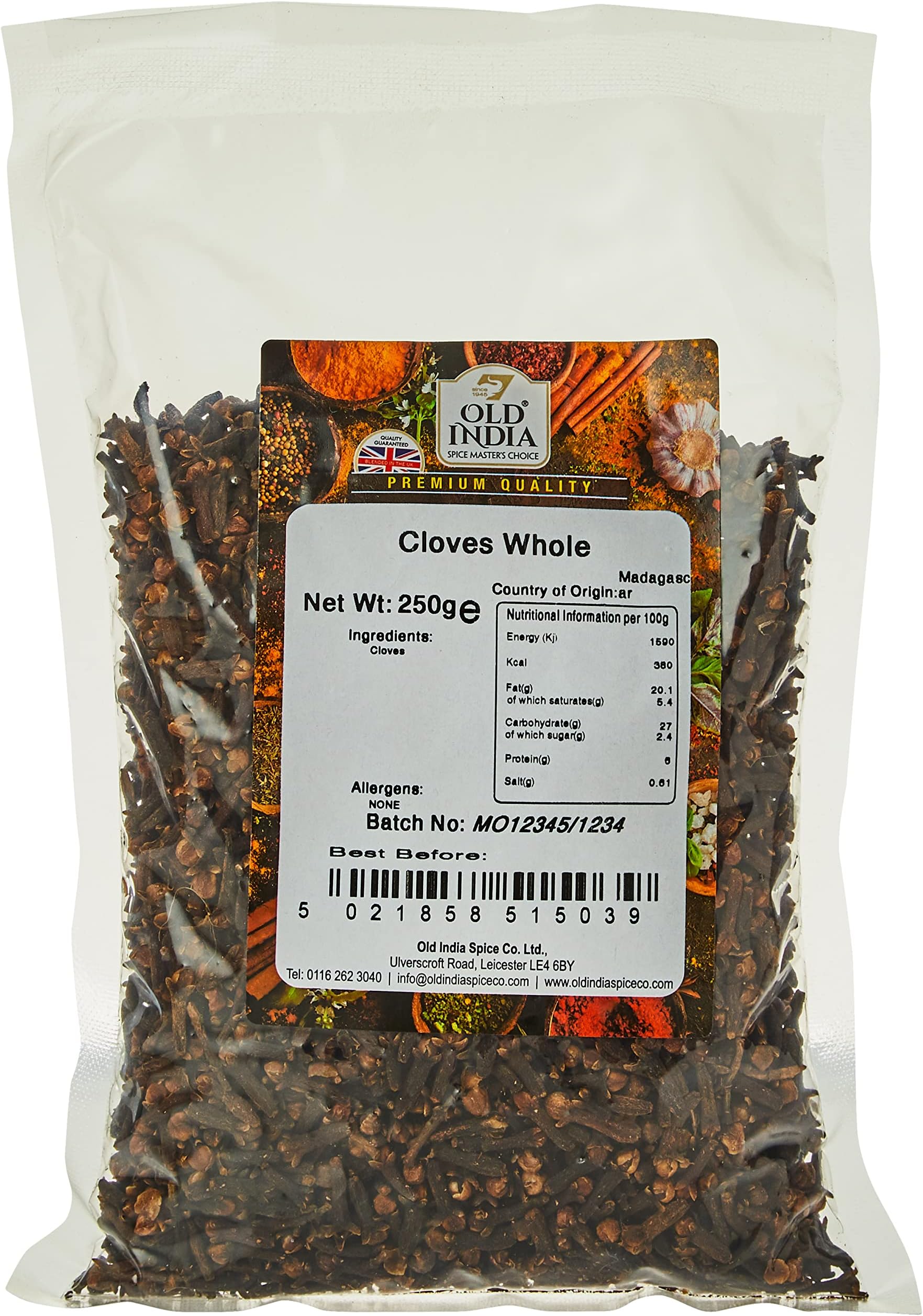 Old India Cloves Whole 250 g