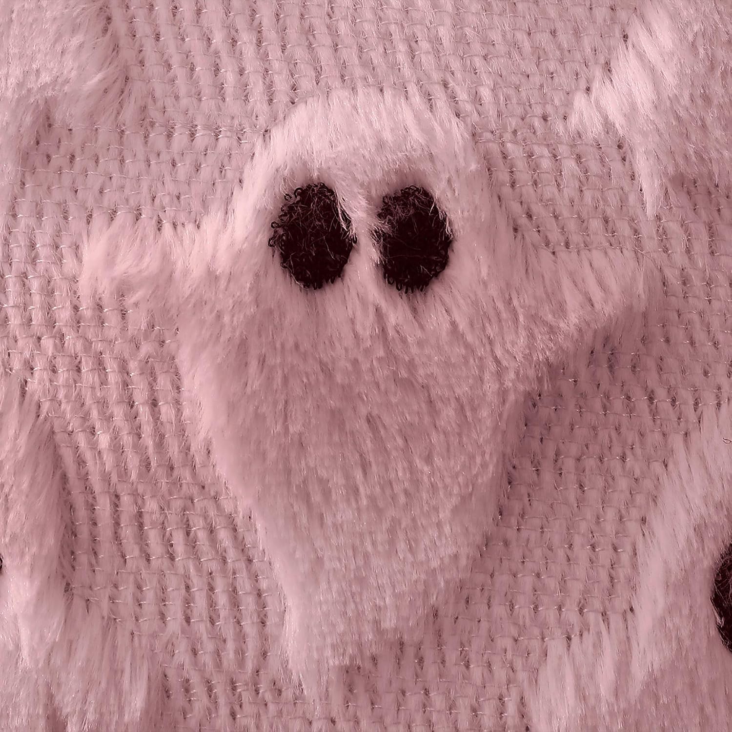 DFXSZ Halloween Pillow Covers 12x20 Pink Ghost Plush Halloween Decor095C12 image 3