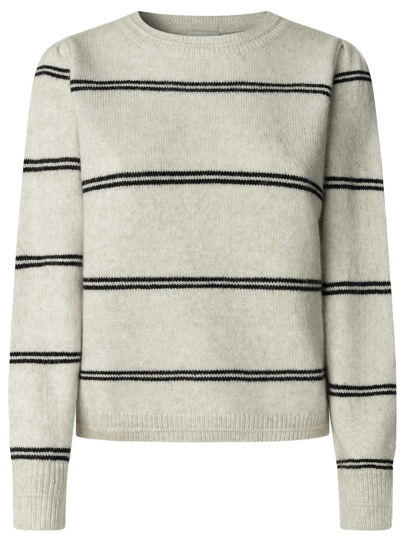 Pepe Jeans Carmela Stripe Maglieria, Beige (Bianco Ecru Scuro), M Donna - 4