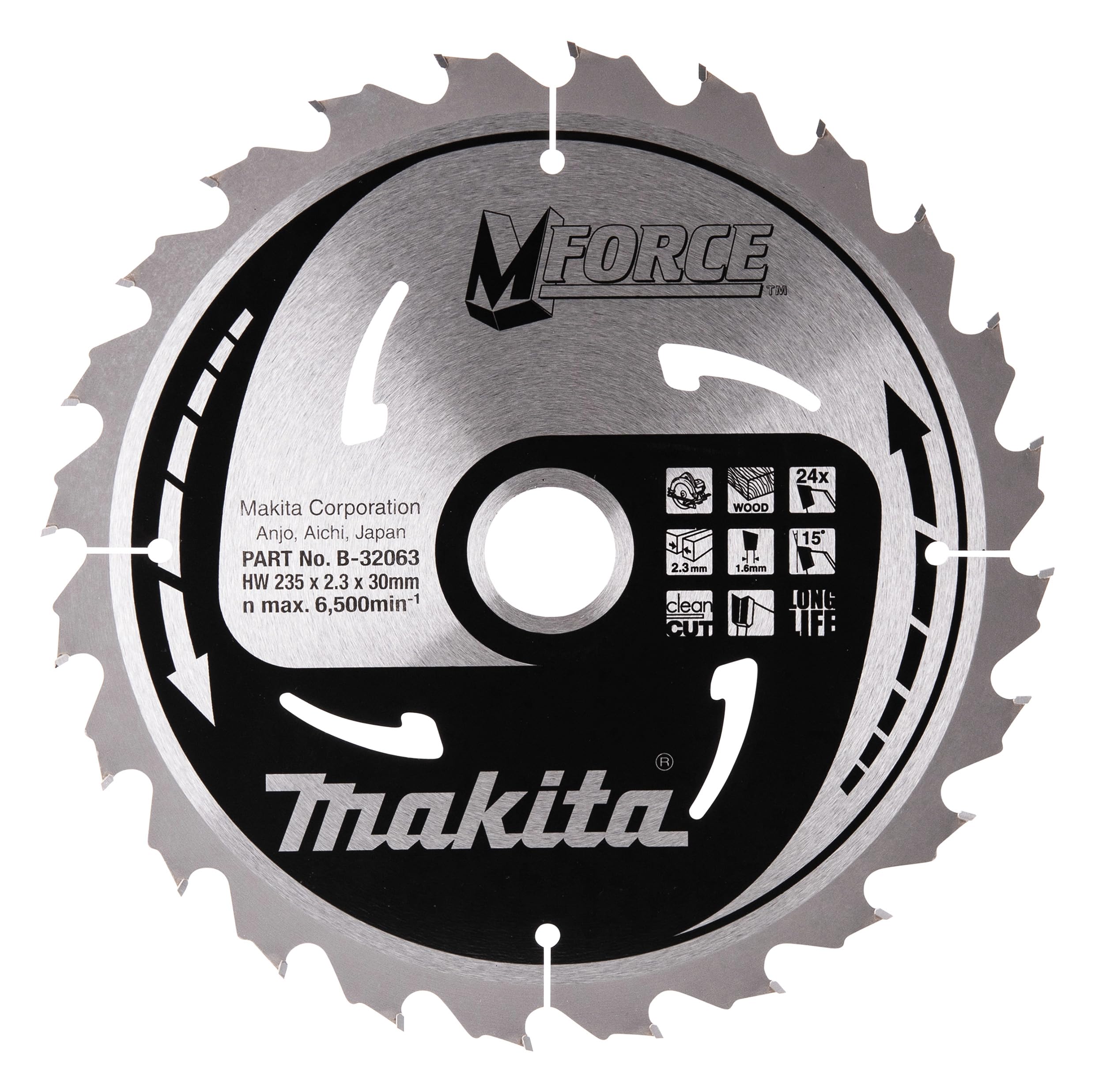 B-32063 M-Force Saw Blade 9.25inx30mm 24Teeth