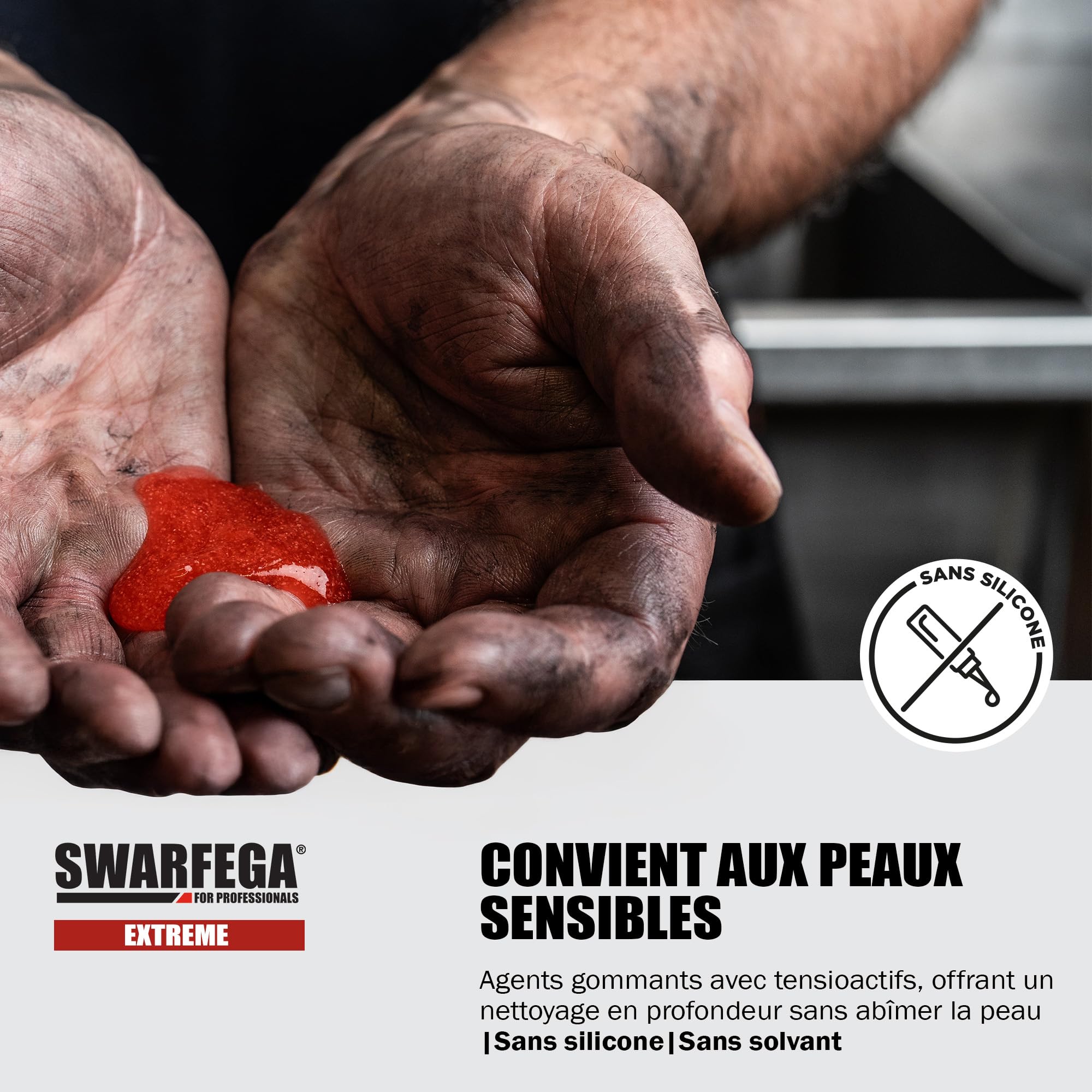Swarfega Extreme – Nettoyant Mains Industriel – sans solvant – Recharge 4 L – Salissures très incrustées – Usage Professionnel
