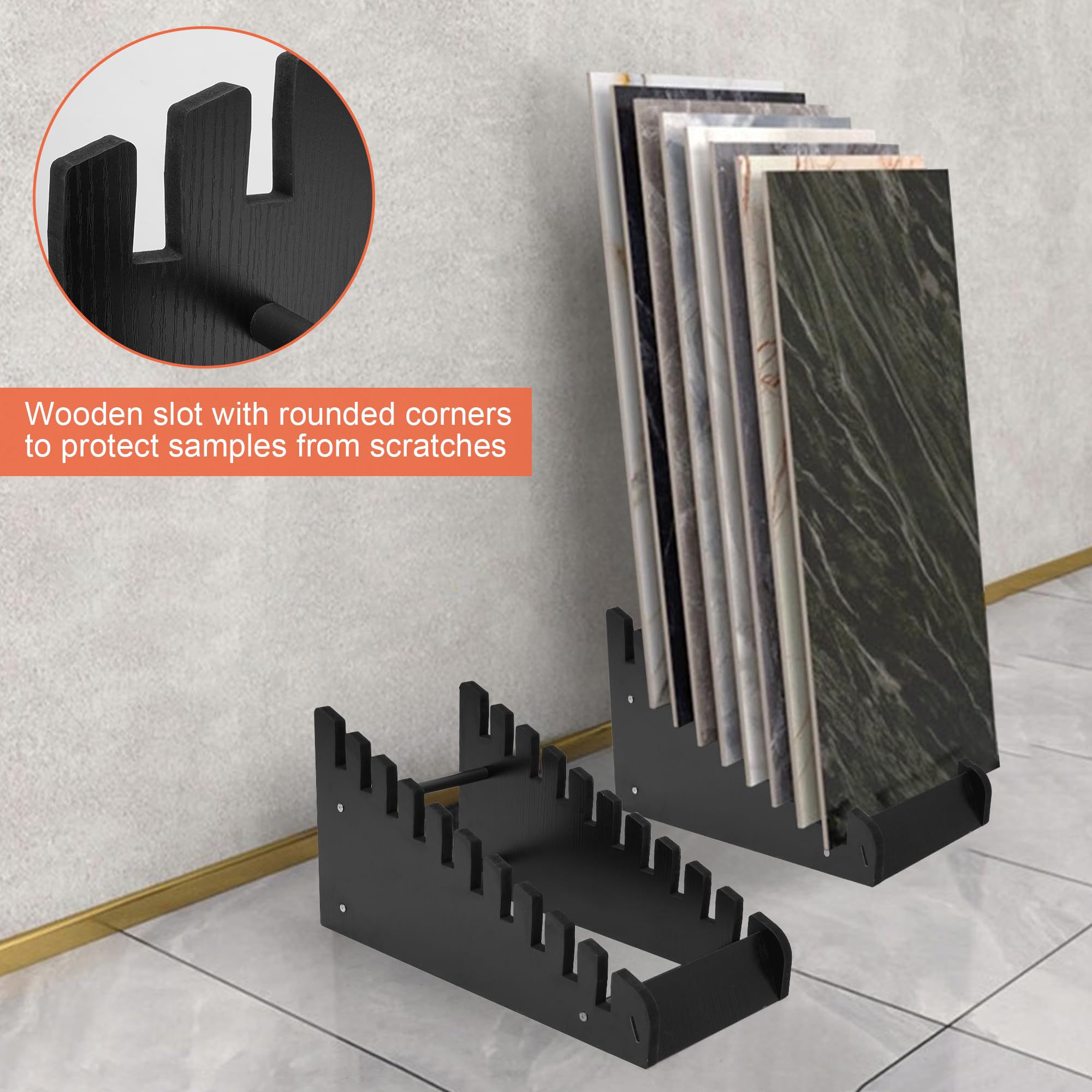 LIKANGLONGJU Fliesenständer 11-Fach - ABS Tablett Für Fliesenpräsentation 16x28cm