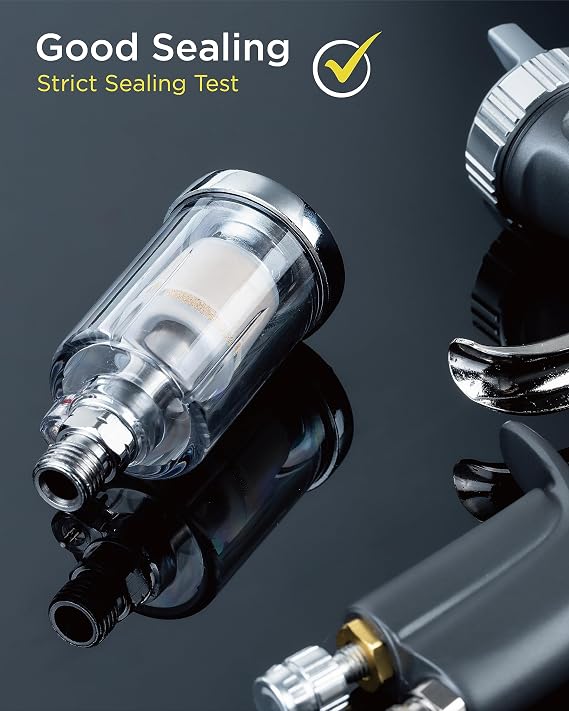 InoKraft Air Compressor Oil-Water Separator, 1/4 NPT, Air-Compressor and Air-Tool Accessory, Good Tightness