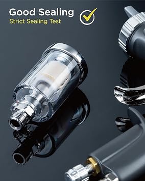 InoKraft Air Compressor Oil-Water Separator, 1/4 NPT, Air-Compressor and Air-Tool Accessory, Good Tightness