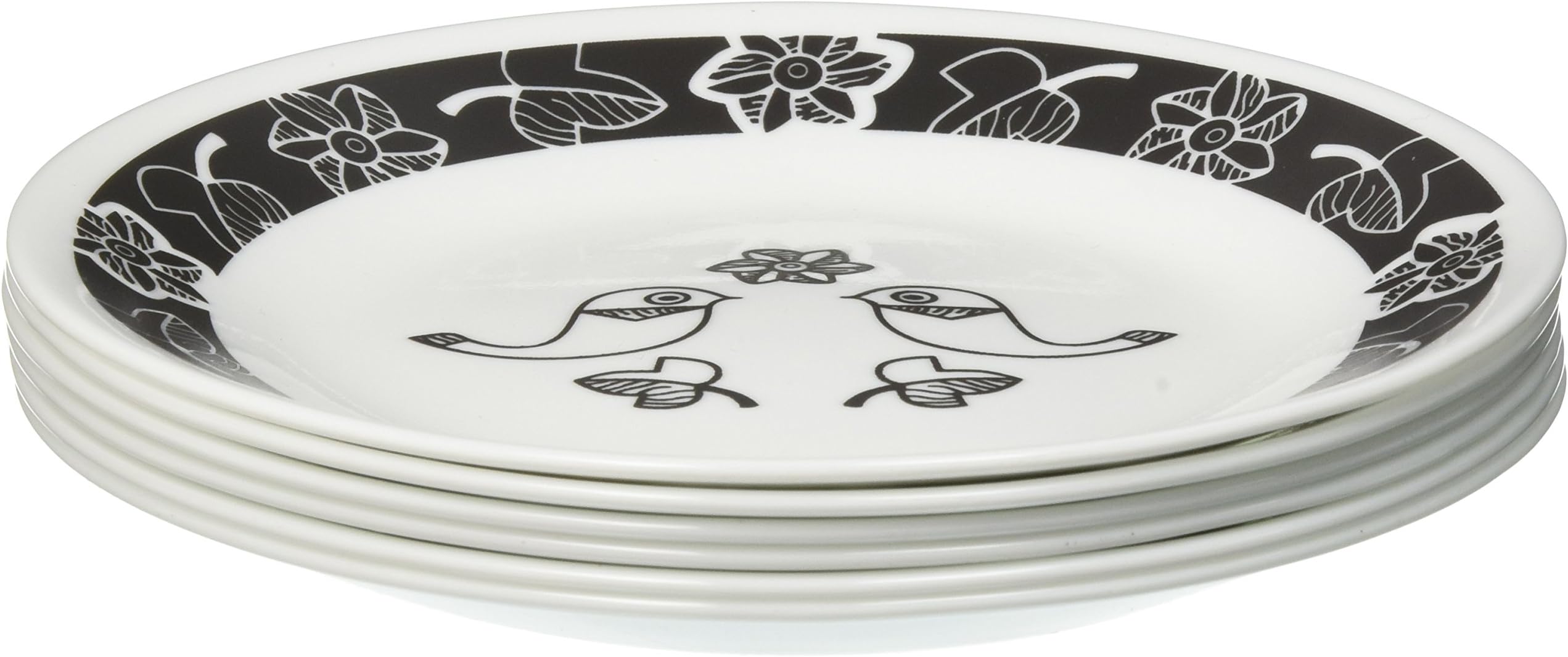 Vintage Charm Birds of a Feather 6-3/4" Dessert Plates, Set of 6