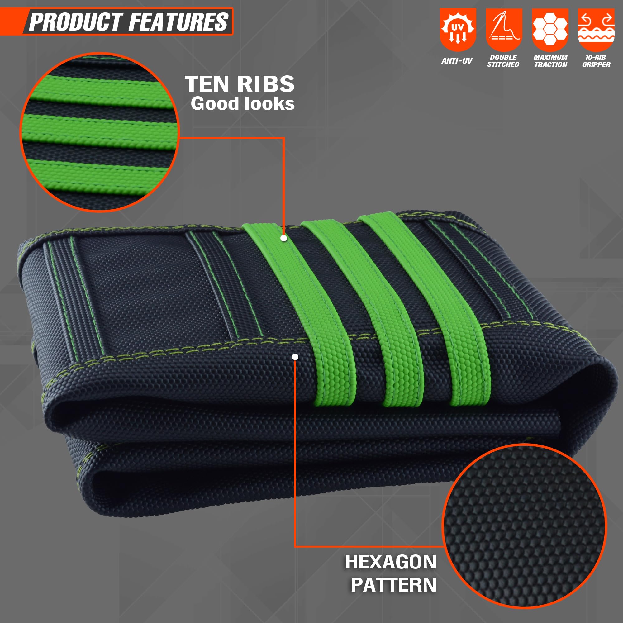 Motorcycle Accessories Universal Gripper Soft Seat Cover Waterproof For