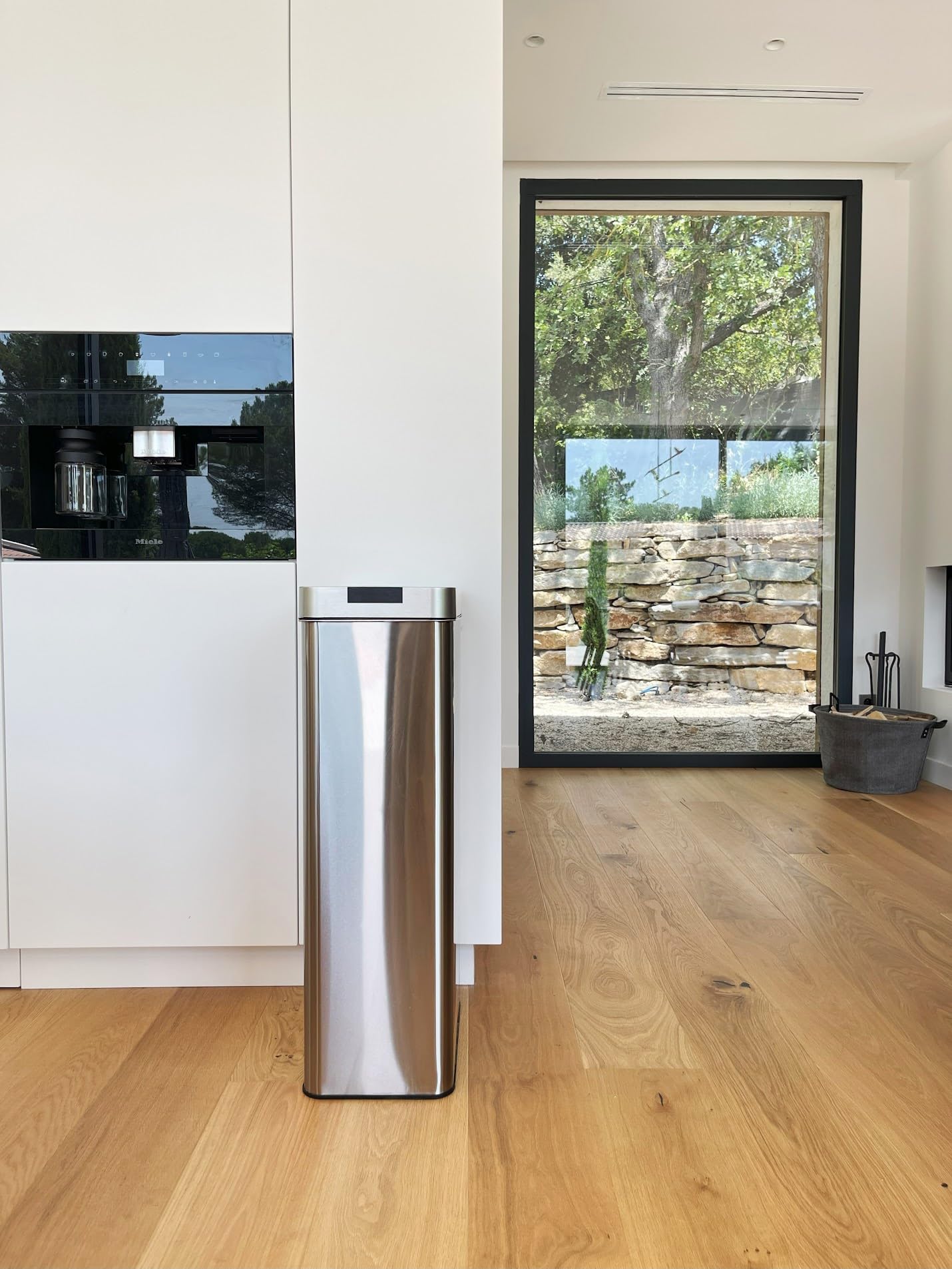 Kitchen Move Silverlake Kosz na Śmieci do Kuchni, Srebrny, 90 L