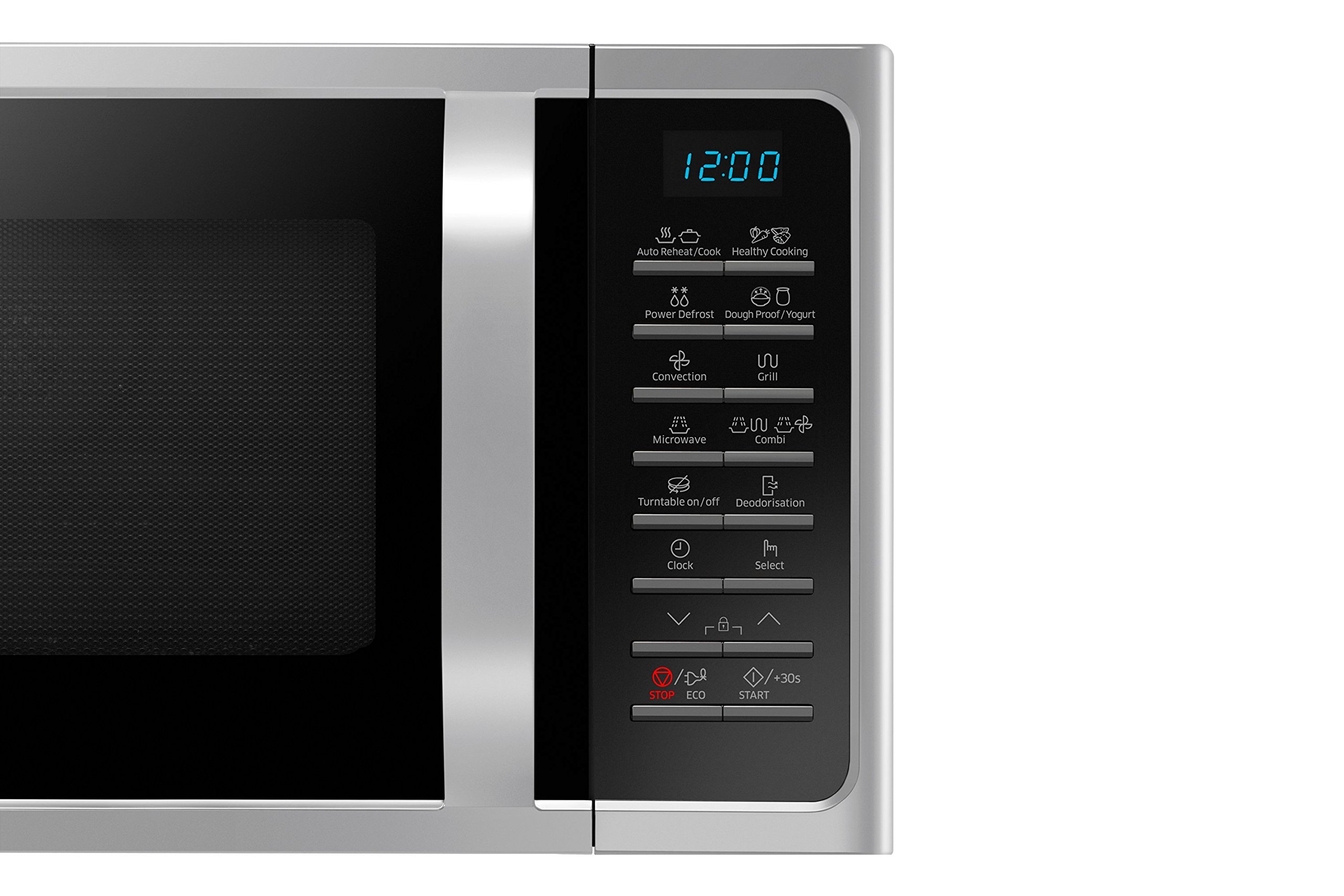 Samsung Forno a Microonde Combinato a libera installazione SmartOven MC28H5015AS/ET, Cottura Ventilata, Microonde + Grill 900 W + 1500 W, 28 L, 52l x 47h x 31p cm, Argento (Ricondizionato)