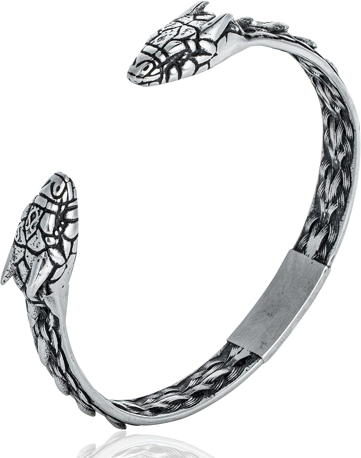 LANGHONG Stainless Steel Viking Bracelet Men's Cuff Bracelet For Men Talisman Jewelry