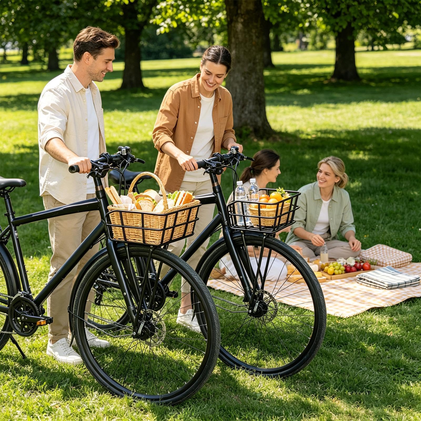 Panier de Vélo Organisateur en Maille Léger et Réglable à Grande Capacité