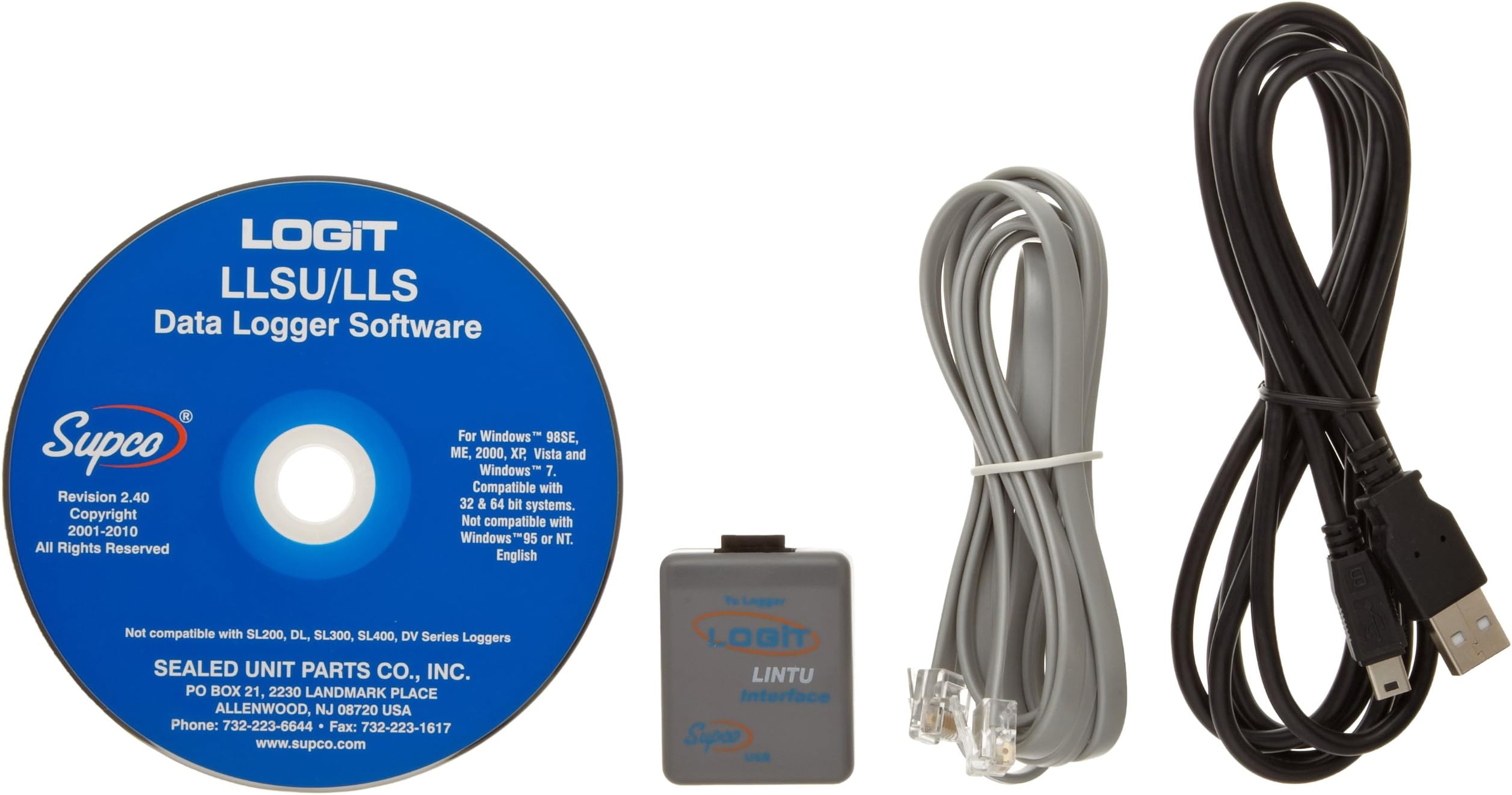 SupcoLLSU LOGiT Software and USB interface