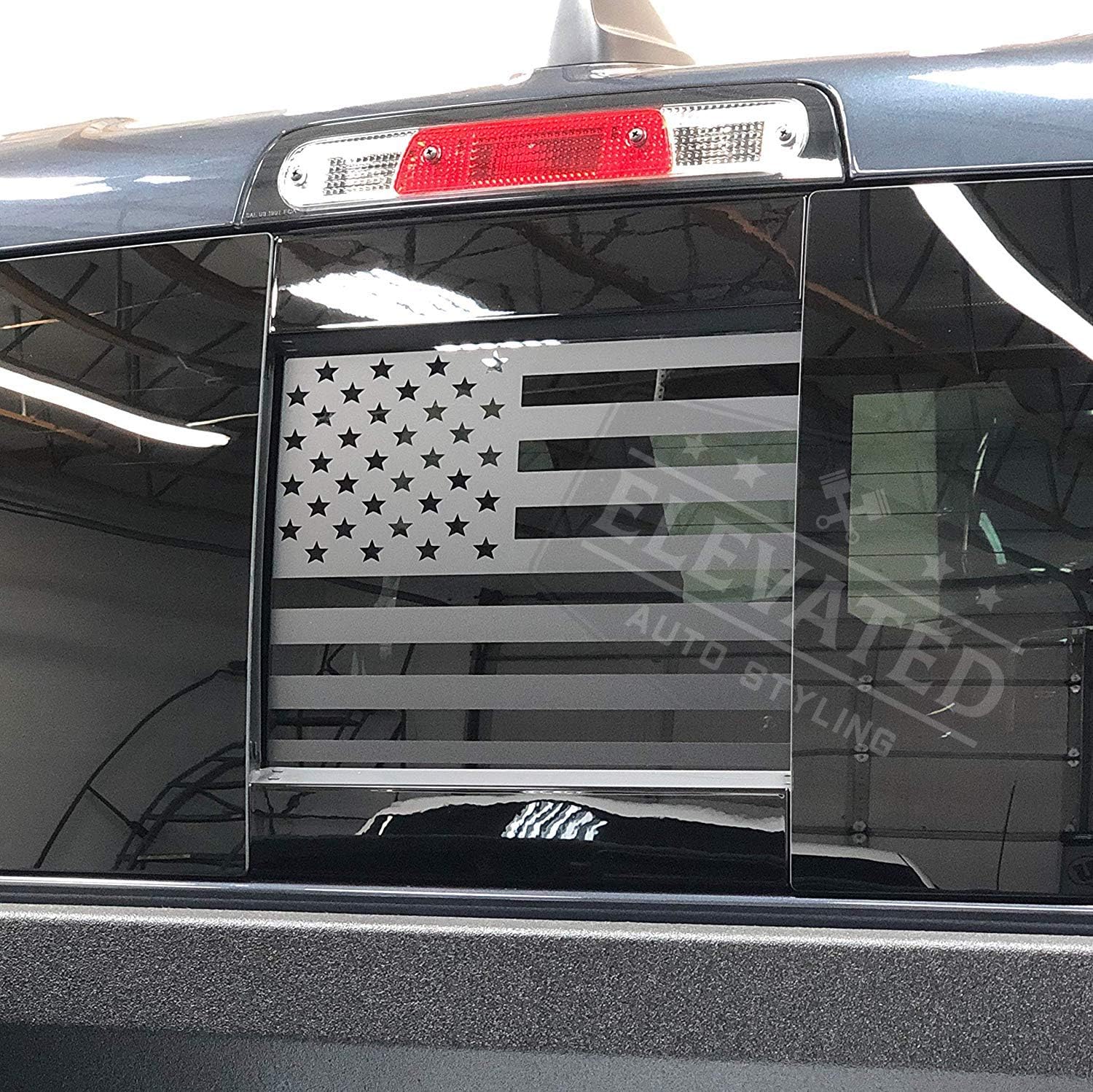 Rear Middle Window American Flag Decal Fits Dodge RAM 2019+