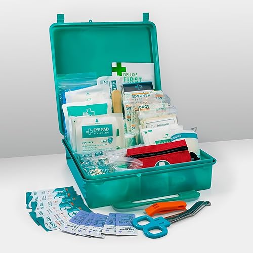 Miniatura 6 de General Medi Kit de primeros auxilios de 360 piezas, caja de primeros auxilios grande completa que contiene suministros médicos de primera calidad