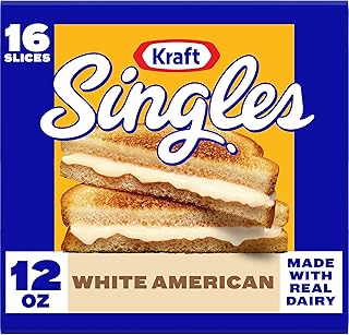 Kraft Singles White American Slices, 16 ct Pack