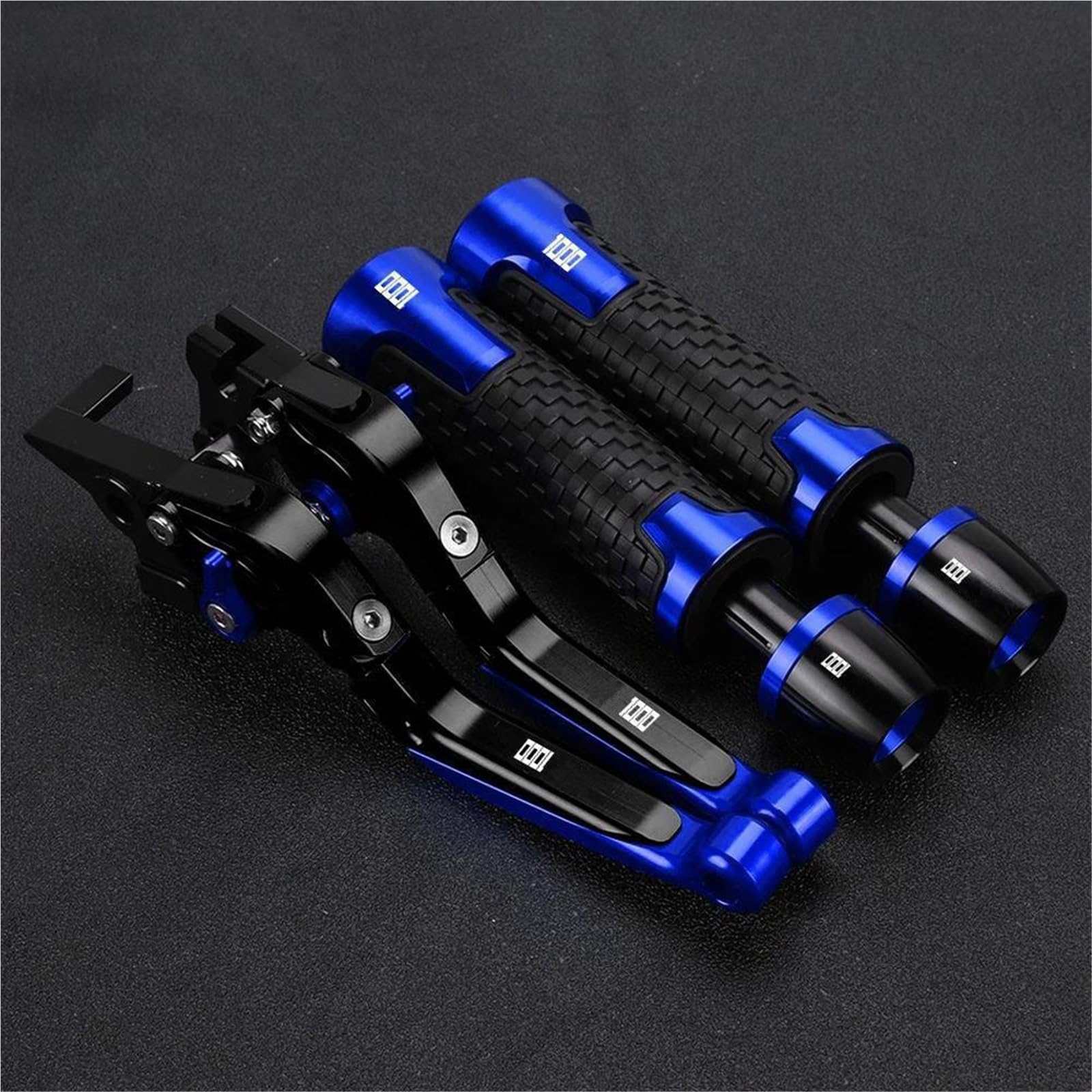 TGVSELPJ Motorcycle Part Motorcycle Handle Bar Extendable Folding Brake Clutch Lever Handlebar for H-onda CBR1000RR CBR 1000RR CBR1000 RR FIRE 2004-2007(Blue 2)