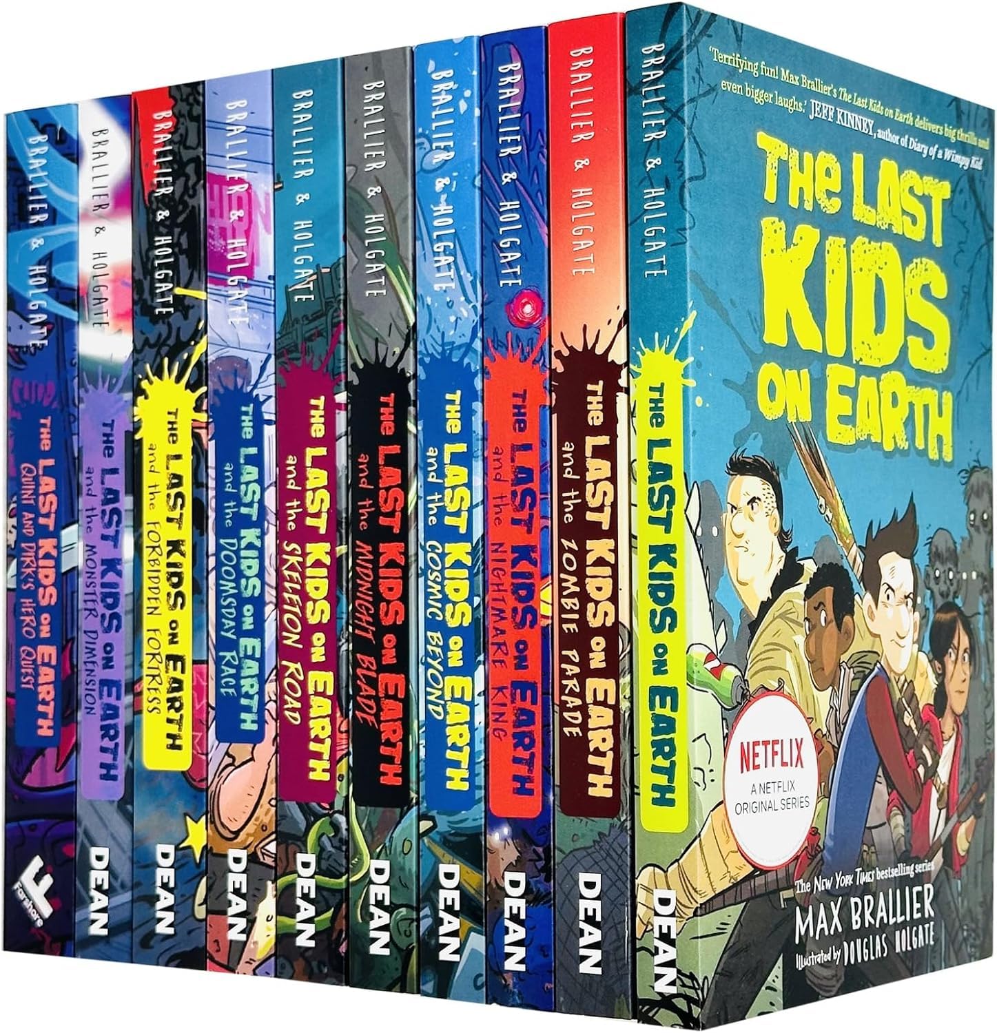 The Last Kids On Earth Series 10 Books Collection Set By Max Brallier(Last Kids On Earth, Zombie Parade, Nightmare King, Cosmic Beyond, Midnight Blade, Skeleton Road, Doomsday Race & More)