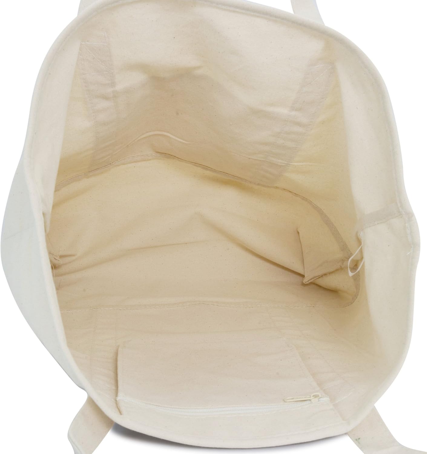 22" Open Top Heavy Duty Deluxe Tote Bag with Outer Pocket - Image 6
