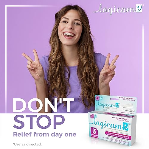 Miniatura 3 de Lagicam V Infección aginal por levaduras, crema antifúngica de tratamiento de nitrato de miconazol de 3 días, alivio para picazón, ardor, olor y