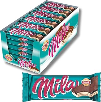- MILA - European Czech & Slovak Wafers Milk Cream with Chocolate BOX-QTY 36pcs