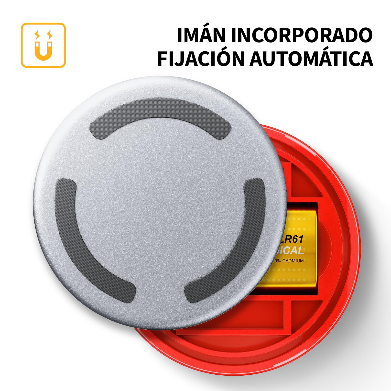 luz de emergencia V16,certificada y homologada por la DGT3.0, con funcionalidad de geolocalización IoT versión 3.0, incluye SIMs datos para 12 años y batería, cumple con la normativa de 2026 (2, gris)