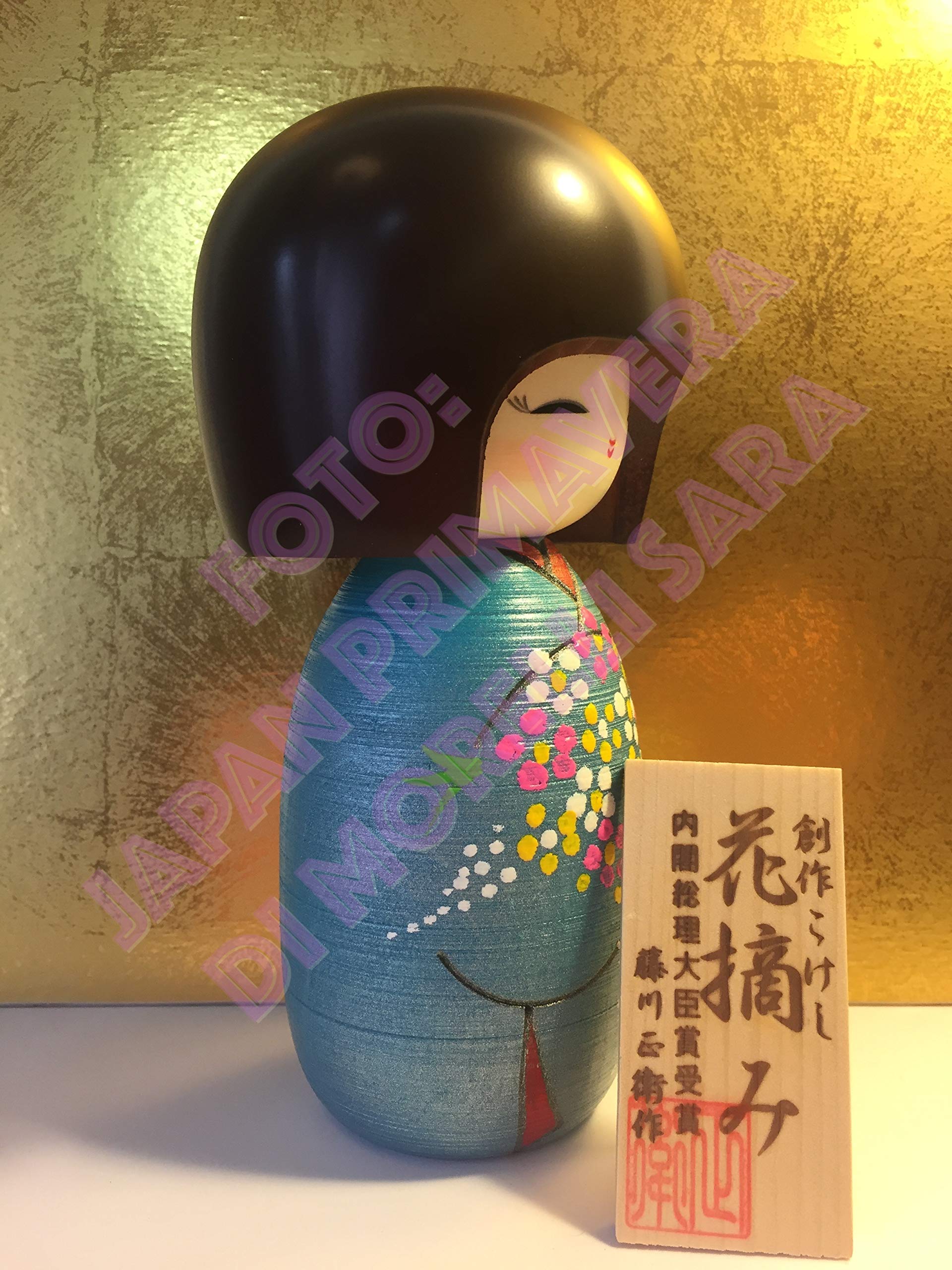 Japan Primavera – Muñeca Kokeshi – Flores de Cosecha (Hanatsumi)