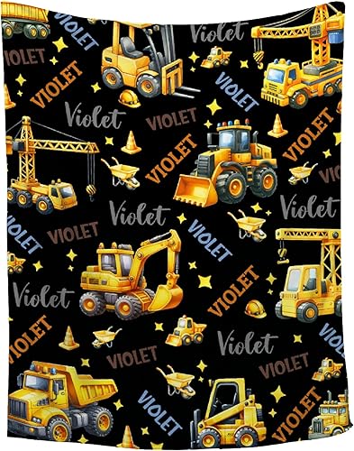 Miniatura 9 de Manta personalizada de franela de vellón con nombre, ligera, suave, bonita y acogedora para cama, sofá, viajes al aire libre, 40 x 50 pulgadas, para