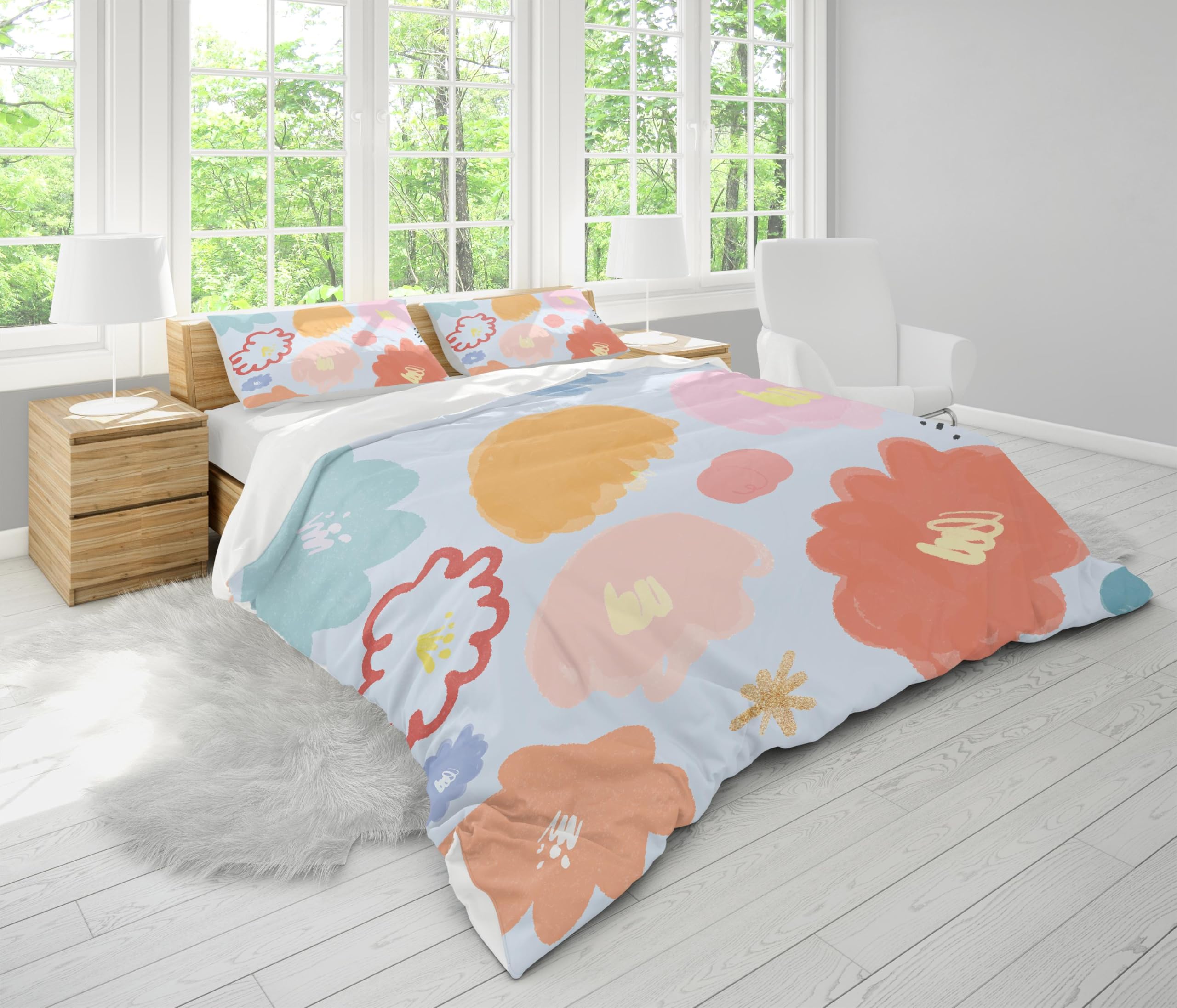 Linge de lit durable et doux en microfibre supérieure jaune 150 x 210 cm