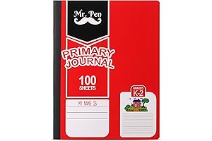 Mr. Pen- Primary Composition Notebook with Drawing Space