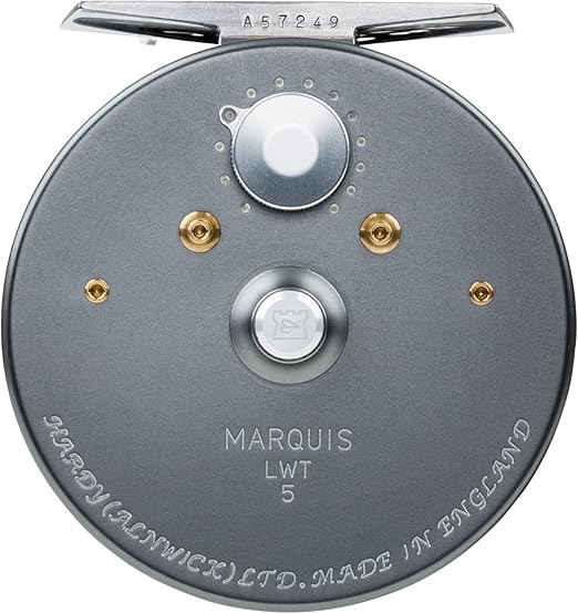 Hardy Marquis LWT Fly Fishing Reel - Right/Left Reel Handle Position - Gun Metal