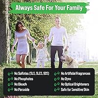 Vista 92 de Rockin' Green Detergente para ropa sucia, a base de plantas, detergente en polvo natural para ropa, vegano y biodegradable, seguro para pieles