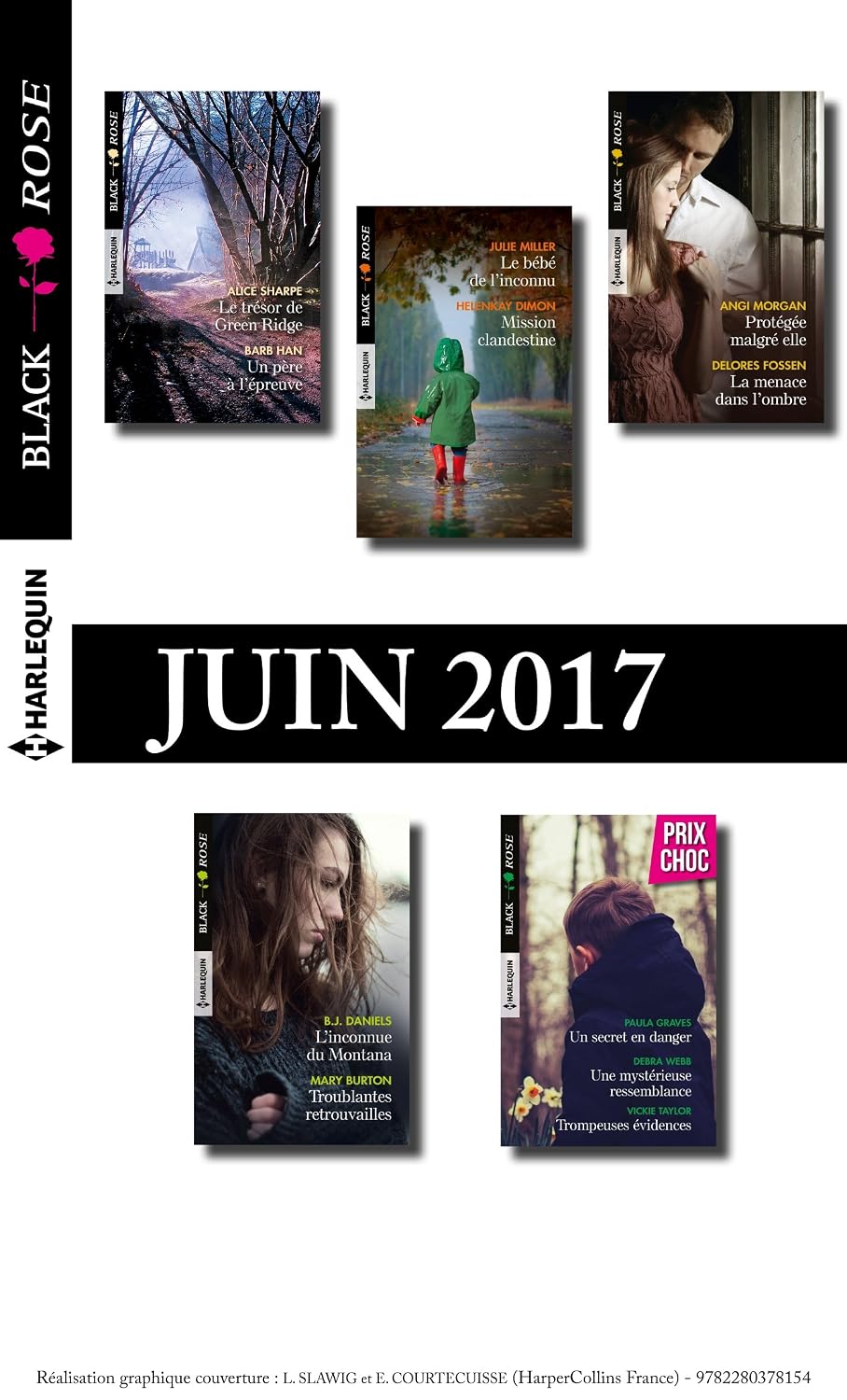11 romans Black Rose (n°432 à 435 - Juin 2017) (French Edition)
