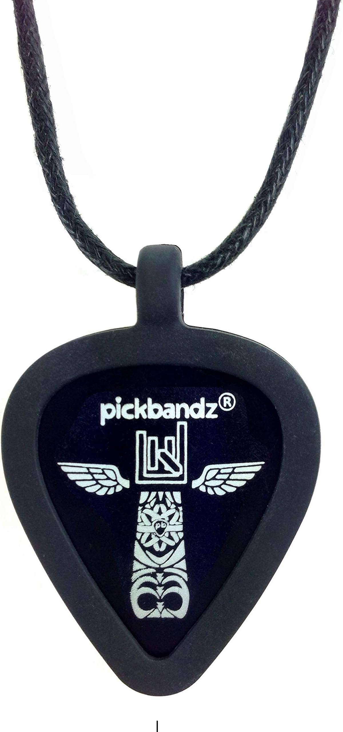 Pickbandz® Guitar Pick Necklace – Holds 2 Picks, Silicone Pendant – Never Be Without a Pick – Rock Style Accessory for Guitar Players, Women & Teens – Perfect Guitar Gift