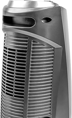 Miniatura 7 de Calentador de espacio oscilante de cerámica con termostato ajustable, doble configuración de calor y ventilador, carcasa para mantenerse fresco,
