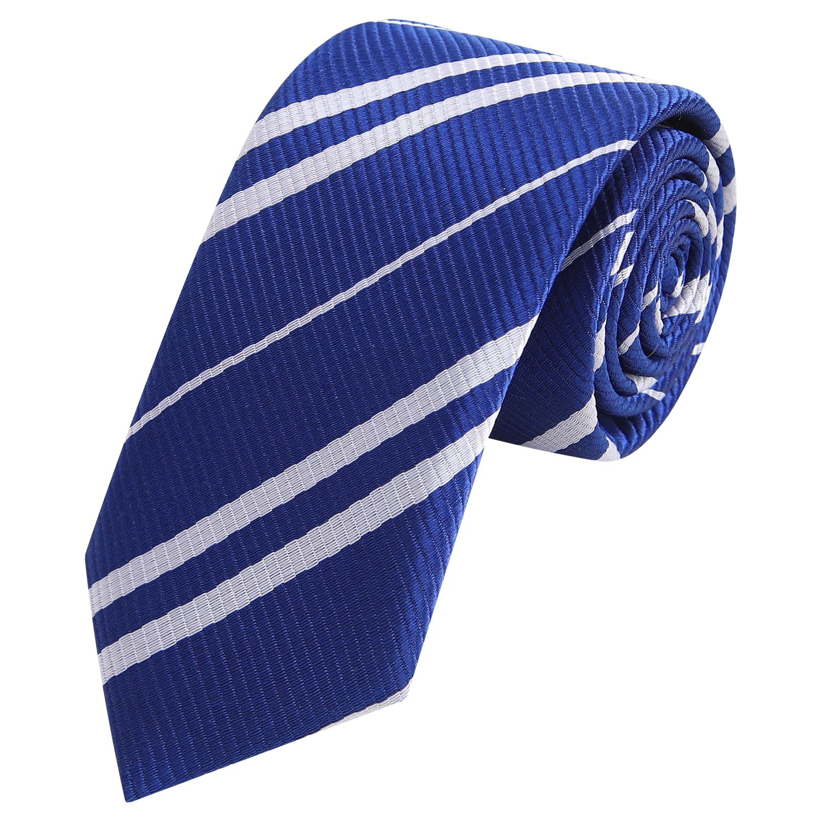 AUSKY 4 Packs Mens Necktie for Themed Party Costume Tie, Halloween Cosplay ties Unisex Adult Classic Striped Satin Toy Tie