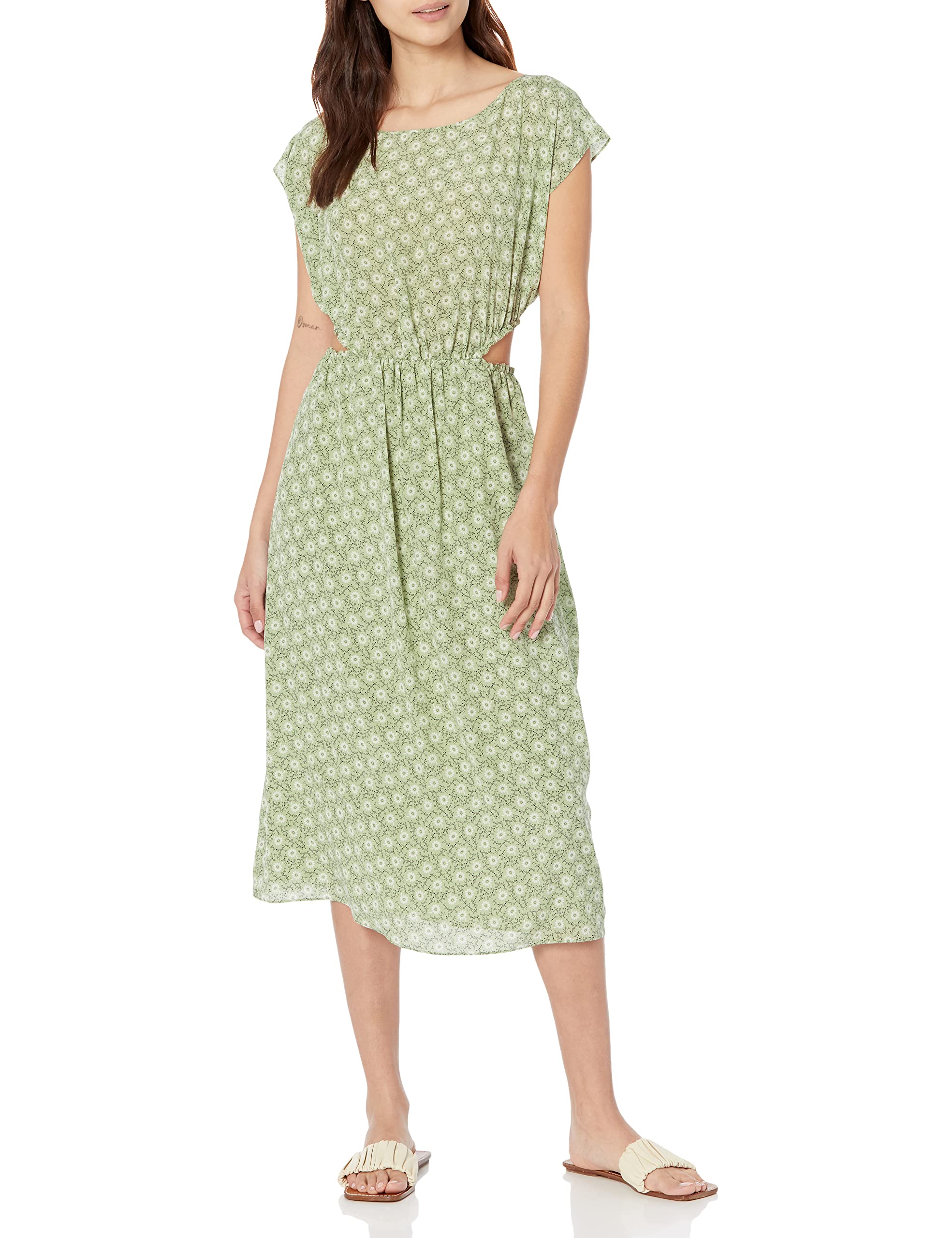 Rebecca Taylor womens Suzanne Fleur Cutout Silk Drses Dress