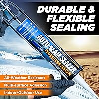Vista 2 de [Paquete de 2] Sellador de Costuras Automotriz Profesional, Sellador de Costuras para Carrocería de Auto de Poliuretano de Fraguado Rápido Pintable