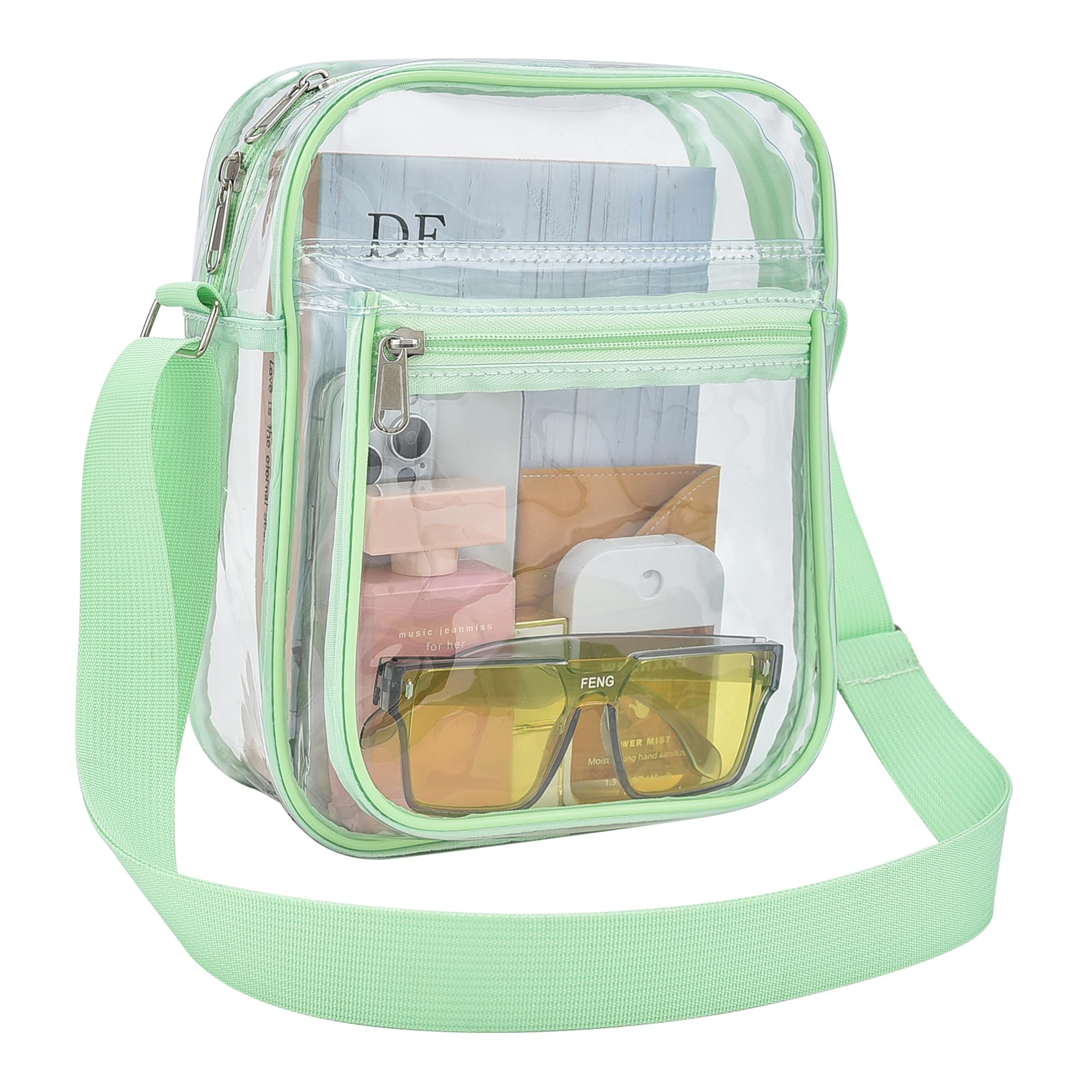 USPECLARE Clear Bag Stadium Approved Clear Messenger Bag for Men and Women