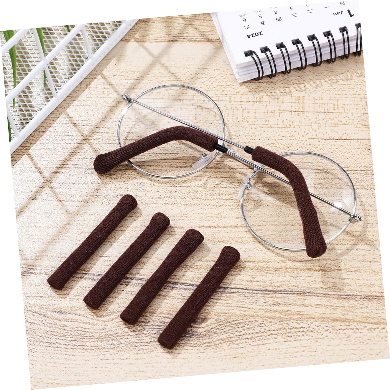 Gatuida 6 Pairs ear pads arm cuff nylon Glasses Ear Grips Non Slip Glasses Accessories sleeve spandex soft Eye