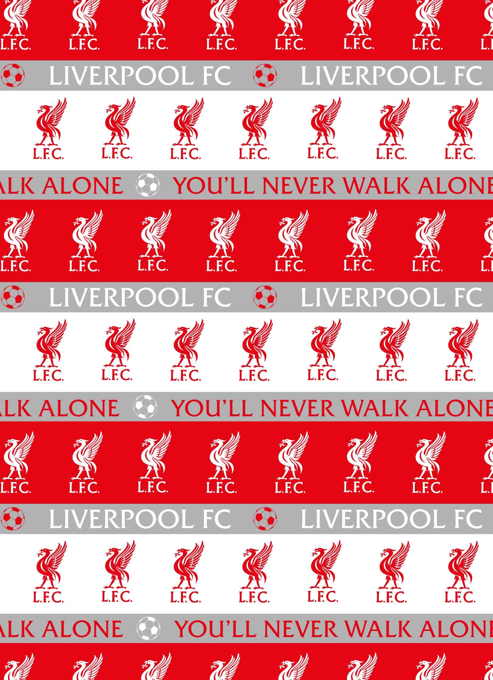LIVERPOOL FC WRAPPING PAPER FOOTBALL ROLL WRAP 3M BIRTHDAY GIFT WRAP