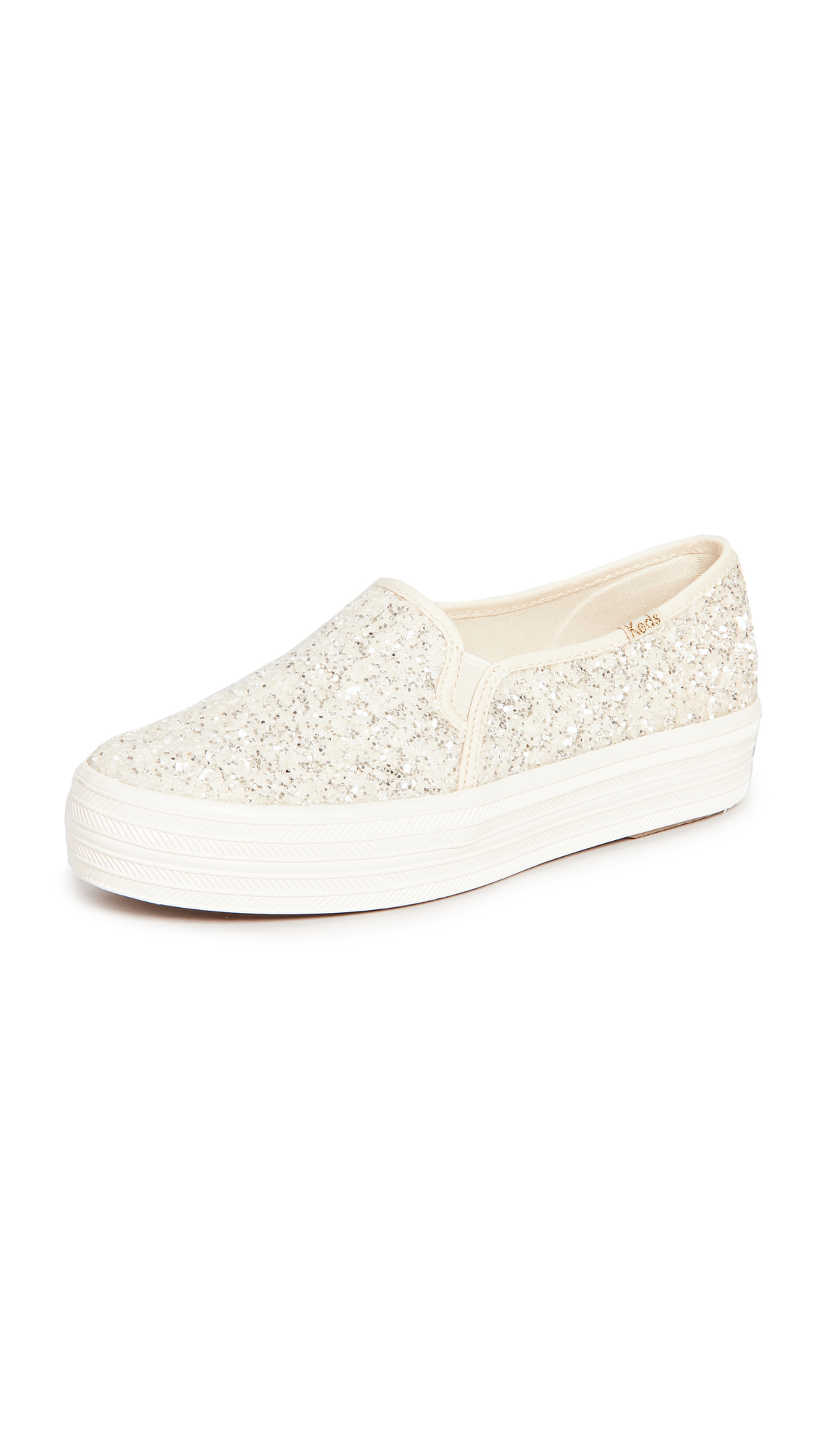 Keds Women's Kate Spade Triple Decker Glitter Sneaker