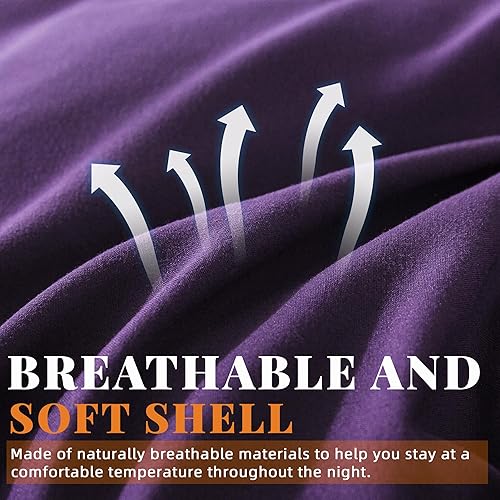 Miniatura 5 de Cosybay - Edredón con relleno alternativo y acolchado suave, para todas las estaciones, relleno de edredón con presillas en las esquinas, 102 x 90