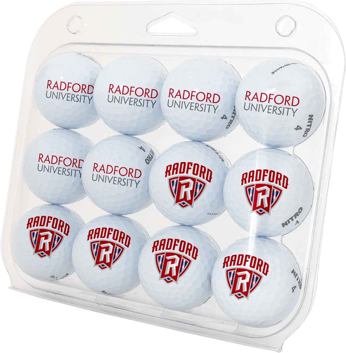 Desert Cactus Radford University Golf Balls 12 Pack – RU Highlanders Full Color Dozen – Officially Licensed Sport Team Accessory