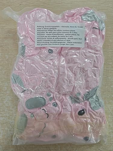 Miniatura 7 de Zomiboo 3 piezas de elefante de peluche de 8 pulgadas, elefante de peluche, regalo para decoración de cama de bebé, niña y niño (estilo encantador)