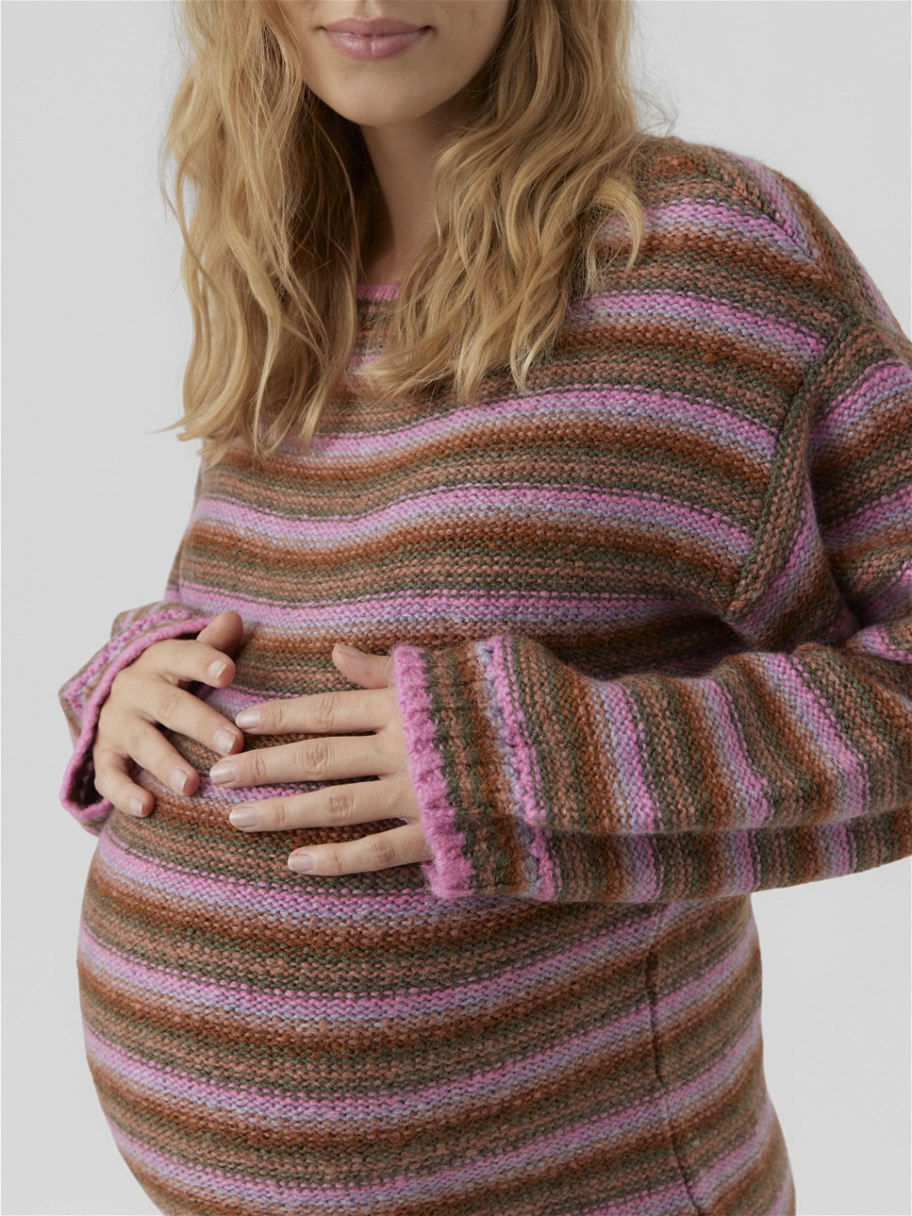 MAMALICIOUS Mamma Licious MLSANDRA - Maglione premaman femminile, glicine, M