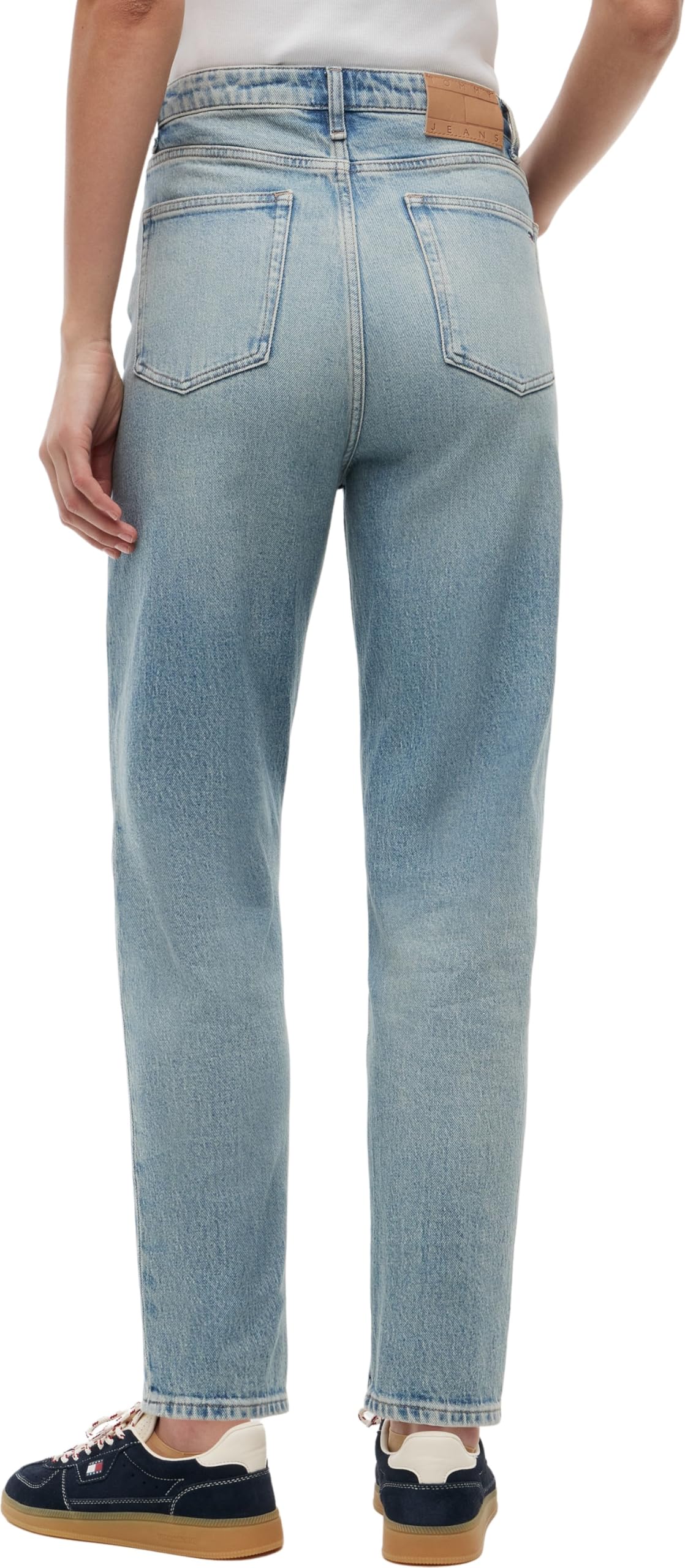 Tommy Jeans Damen Zugeschnitten Mom Jean UH TPR Cj5115 Dw0dw23089