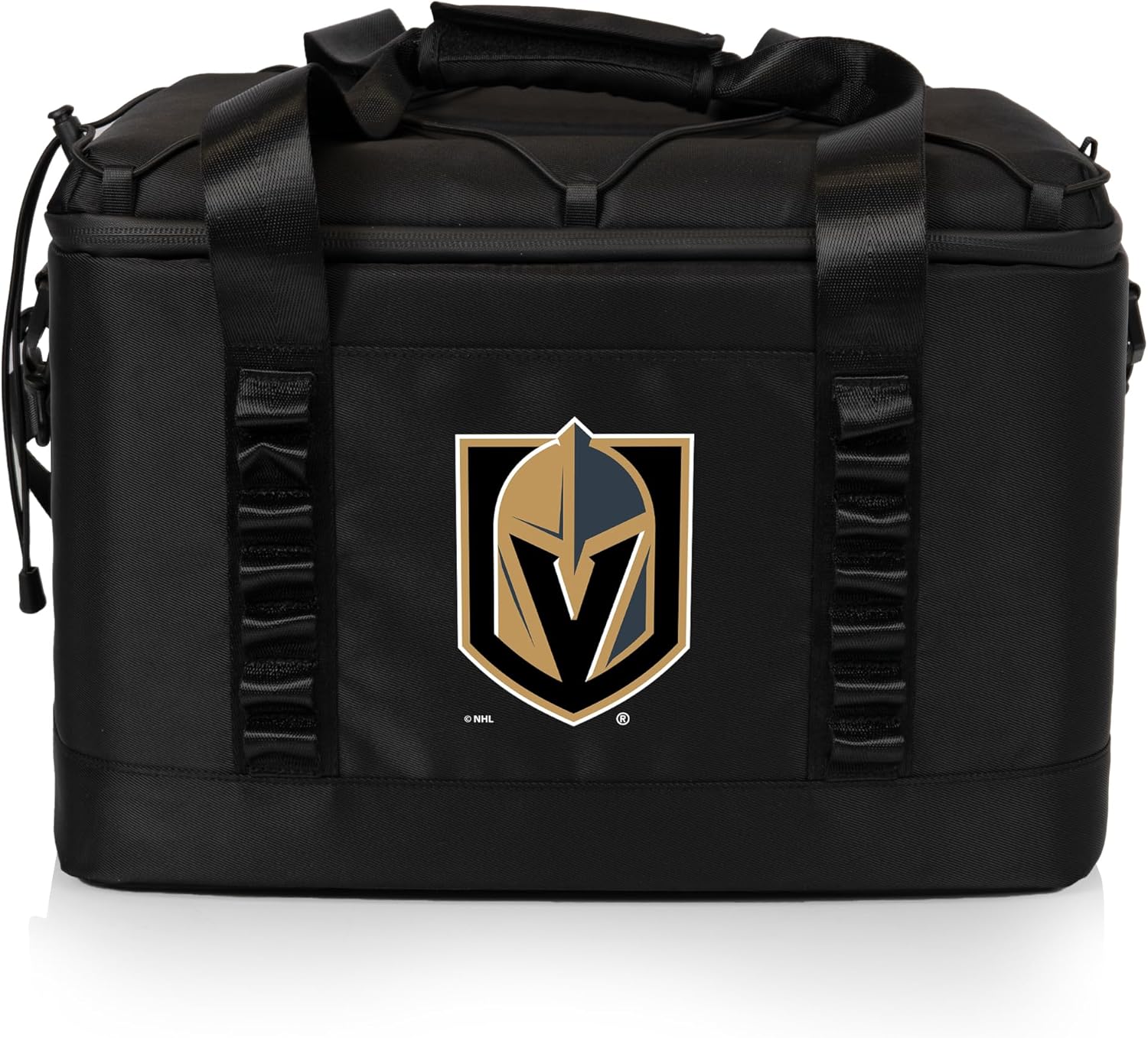 Picnic TIME NHL Vegas Golden Knights Tarana Superthick Cooler Bag, 24 Can Insulated Soft Cooler, Upcycled Beach Cooler, Camping Cooler, Picnic Cooler, (Carbon Black)